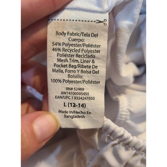 Athletic L 12-14 women's white athletic shorts with liner - Picture 5 of 9